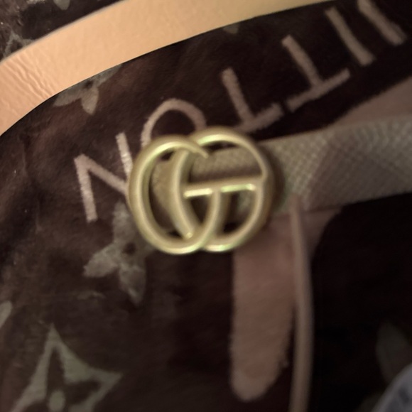 S.L. Fashions Gold-Tone Buckle Textured Beige Belt - Picture 2 of 4